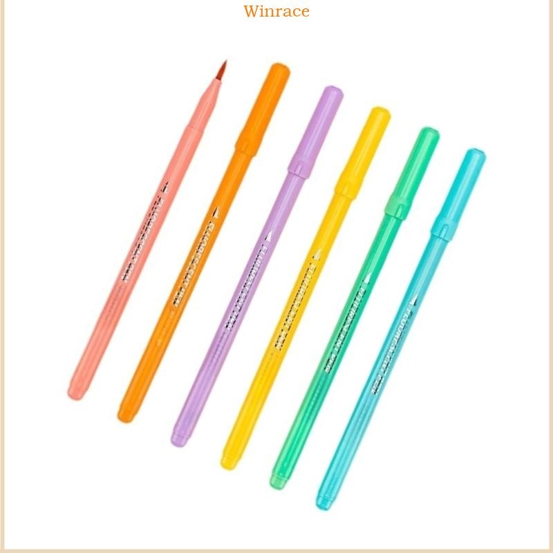 WRC 6 ชิ้น Highlighter ปากกาเรืองแสงชุดปากกา Highlighter Markers Bible Marker ปากกา