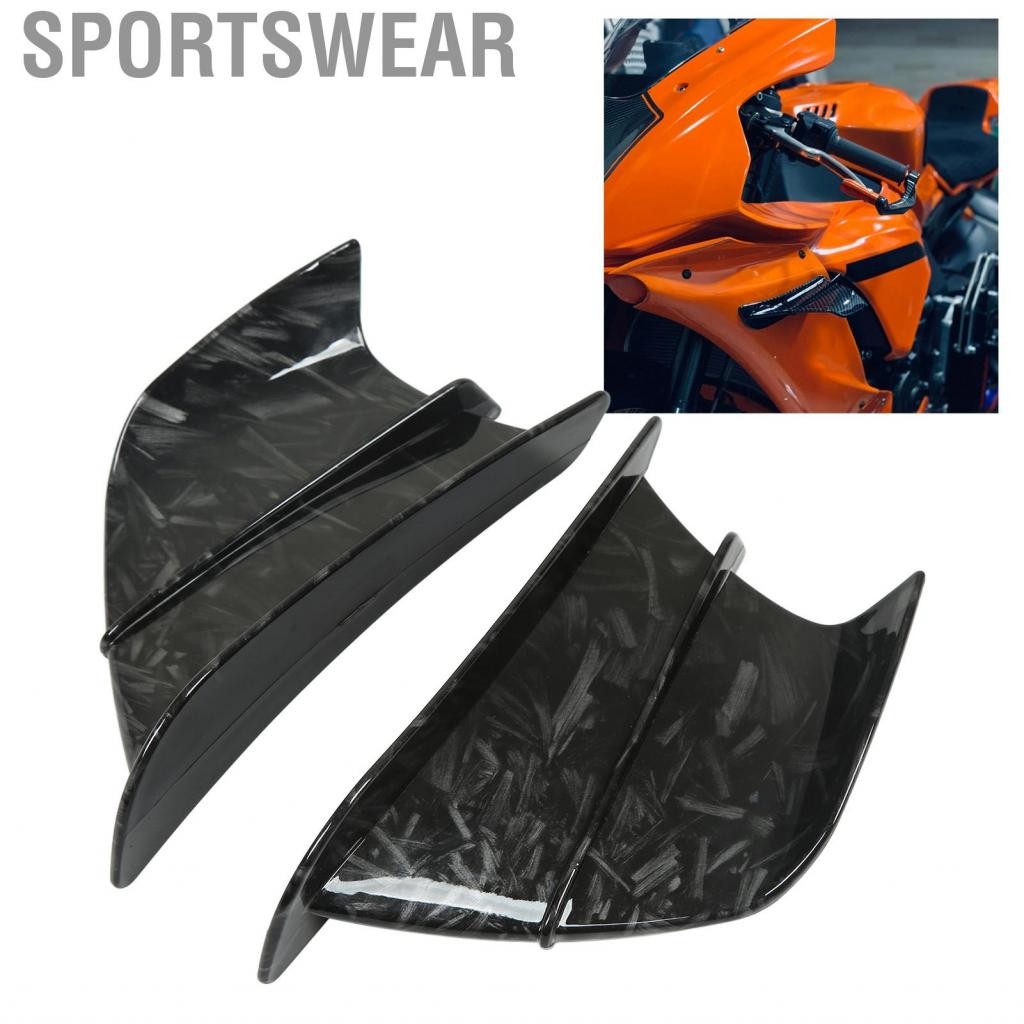 Sportswear Aerodynamic Motorcycle Front Fairing Winglets ด้านสปอยเลอร์สำหรับ Z900 Z1000 R1 R3 R25 CB