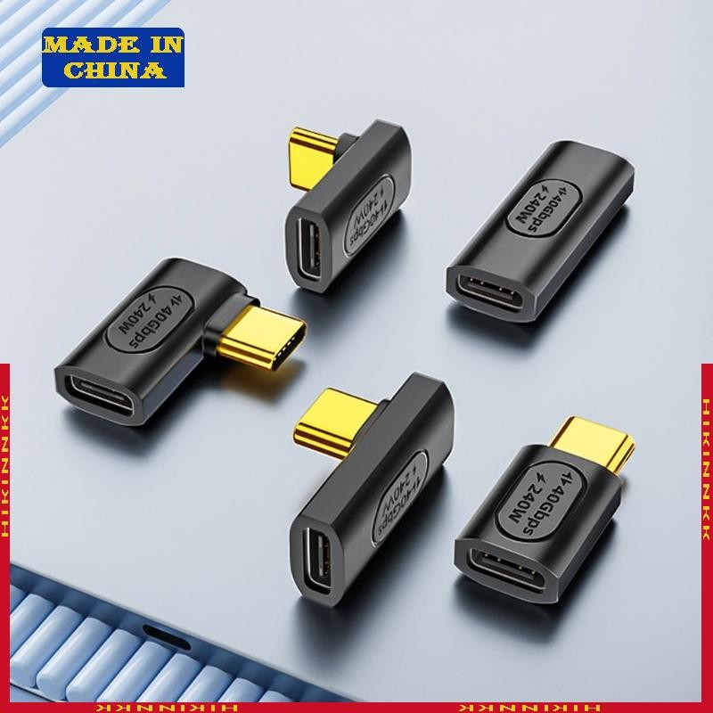 HIK อะแดปเตอร์ USB C ความเร็วสูง 240W Power Delivery ประเภท C ชายกับหญิงสําหรับ otebook โทรศัพท์มือถ