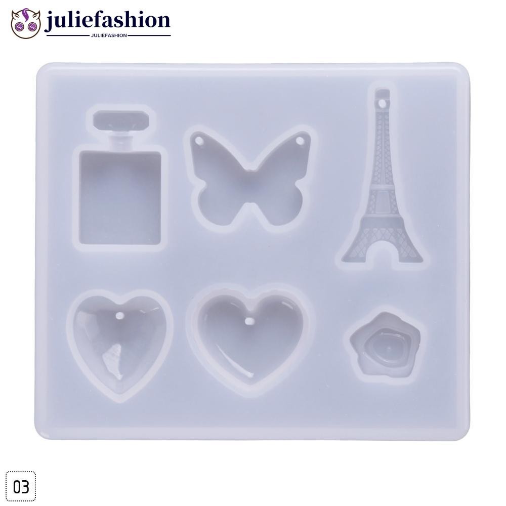 JULIEFASHION 1PC DIY สร้อยคอ Pendent ซิลิโคน Mould เรซิ่นหัตถกรรมเครื่องประดับทําแม่พิมพ์ตกแต่ง W9Z8