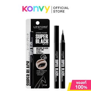 Lifeford Paris Extreme Eyeliner Super 0.5ml #Black Big Eye อ…