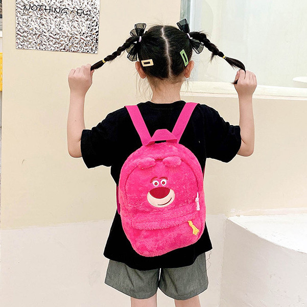 Disney Plushie BackpackLotso Monster Mini Inc Pooh Backpack Fur Viral Cute Small Women Teenager Wome