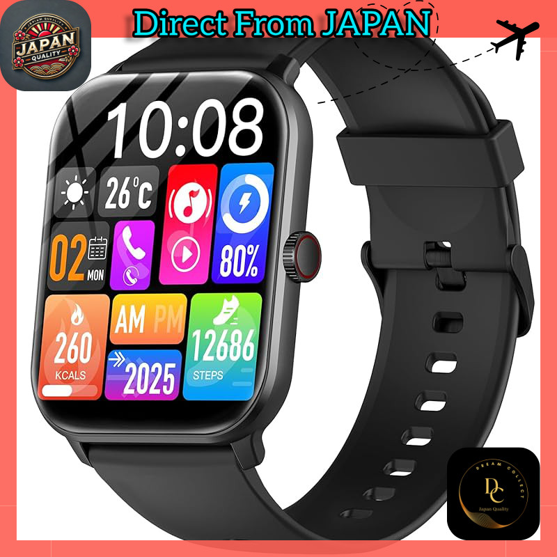 Smartwatch【2025 Industry Evolution Model】Compatible with iPhone and Android, Latest Bluetooth 5.4, C