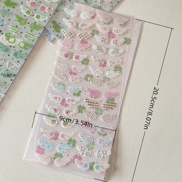 DIY น่ารักการ์ตูน INS Wing Glitter สติกเกอร์ Angel Wings สําหรับสมุดภาพ Journal CCD กล้องหวาน Retro การ์ตูนตกแต่งสติกเกอร์เด็กของขวัญ - รูปที่ 6