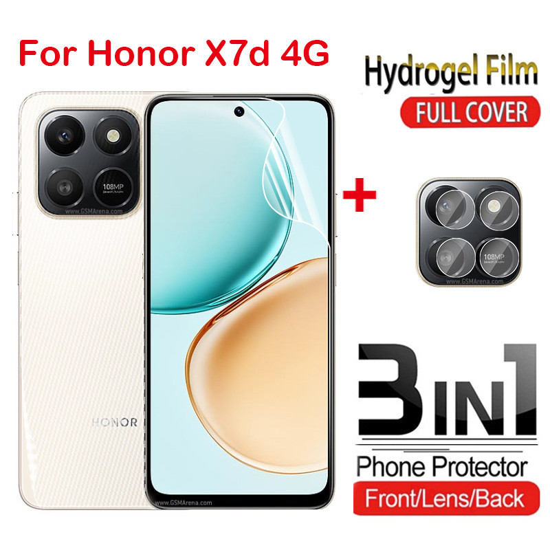 ป้องกันหน้าจอสําหรับ HONOR X7d 4G X7c X8A X8 X6 X6b X6c Honor 400 สมาร์ท X7d X5B Plus 5G 4G 2025ด้านหน้าด้านหลังเลนส์คลุมทั้งหมดป้องกัน Hydrogel กล้องด้านหลังป้องกันฟิล์ม