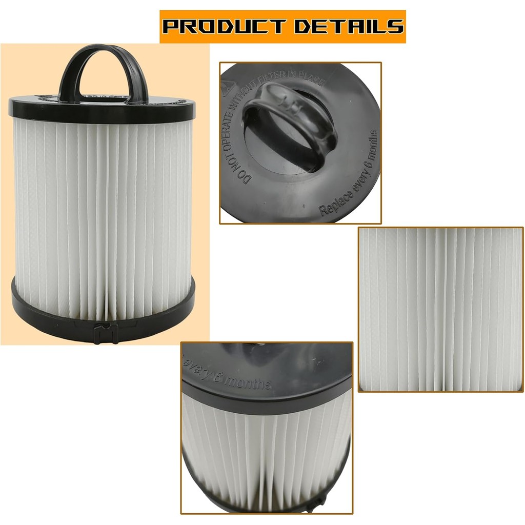 เหมาะกับ Eureka Airspeed AS1000/EF91B และรุ่นอื่นๆ DCF21 ตัวกรองเครื่องดูดฝุ่นแบบถอดเปลี่ยนได้, ใช้ง