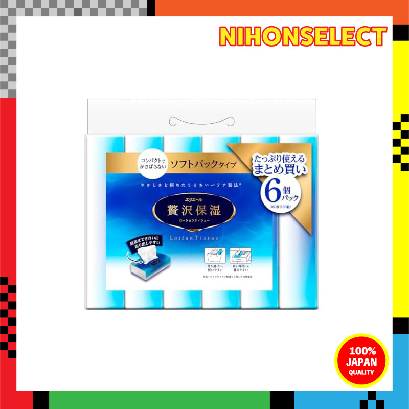 Eriar Luxurious Moisture Soft Pack 130 sheets × 6 packs