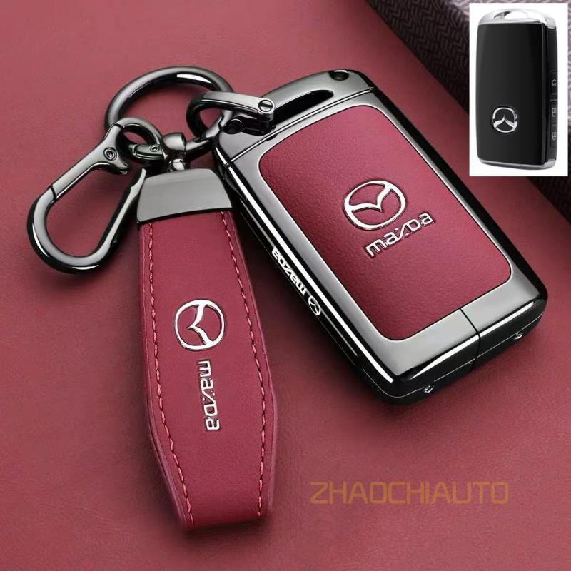 สังกะสีหนังกุญแจรถพวงกุญแจสําหรับ Mazda 3 Alexa CX30 CX-30 CX-5 CX5 CX3 CX-3 CX8 CX-8 CX9 CX-9