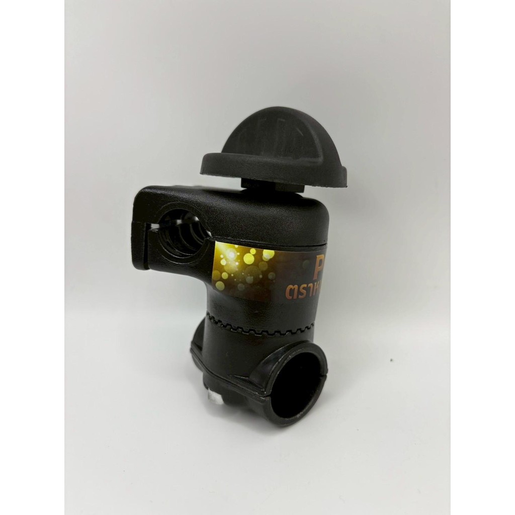 หมูทองการเกษตร ประกับแฮนด์ยกสูง ดำ ขนาด 28 มิล ปรับ 360 องศา สำหรับเครื่องตัดหญ้า ช่วยผ่อนน้ำหนัก ตัดยาวนาน สะดวกติดตั้ง - รูปที่ 2