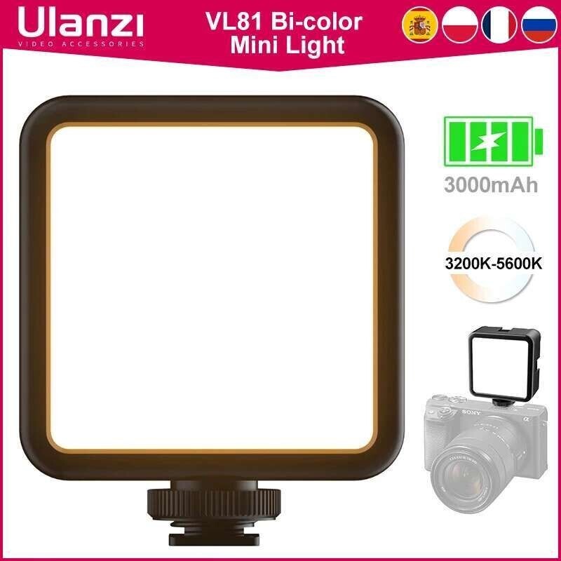 โปรโมชั่น Ulanzi Vijim VL81 Mini LED Video Light On Camera Photo Studio Lighting Soft Diffuser Tikto