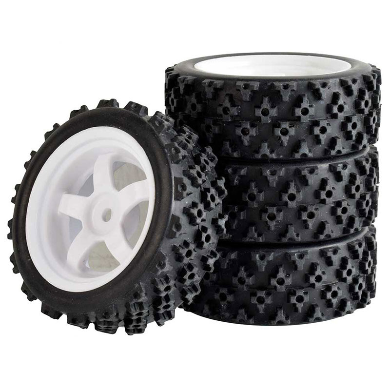 RC 6030-6096 ขอบพลาสติก & Rally ยาง 70 มม.สําหรับ 1/10 Flat Run to Rally ยาง / 1/16 Rally ยาง