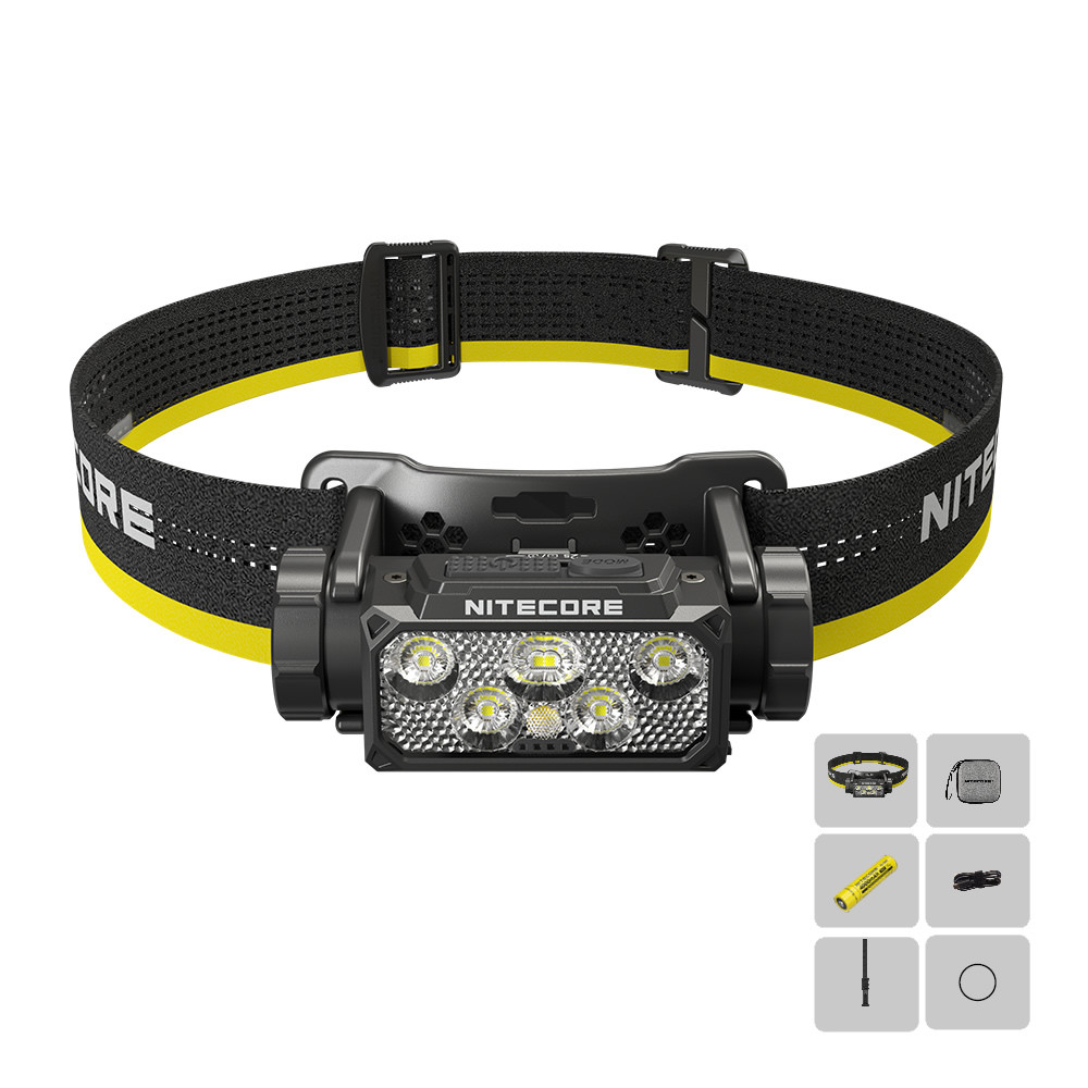 NITECORE HC60 UHE ไฟหน้า 1600 ลumen ชาร์จด้วยUSB-C