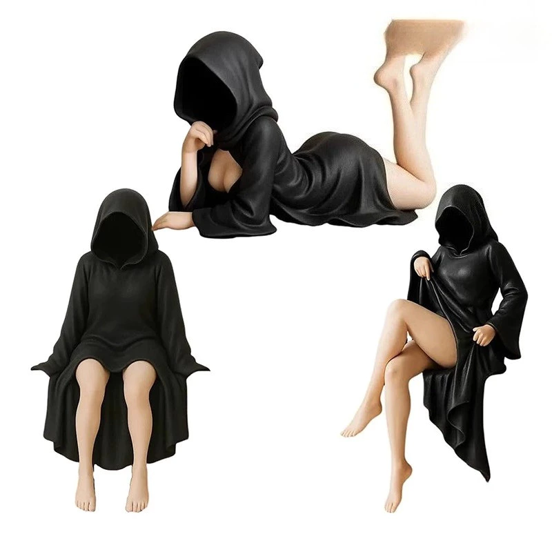 12 ซม.Ghost Girl คอสเพลย์ฮาโลวีน Action Figure รุ่น Q ตุ๊กตาของขวัญเด็กตกแต่งรถเครื่องประดับของเล่นคอลเลกชันตกแต่งบ้านประติมากรรมน่ารักMLML
