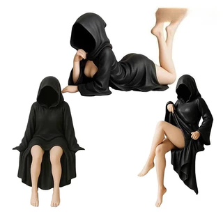12 ซม.Ghost Girl คอสเพลย์ฮาโลวีน Action Figure รุ่น Q ตุ๊กตาของขวัญเด็กตกแต่งรถเครื่องประดับของเล่นคอลเลกชันตกแต่งบ้านประติมากรรมน่ารักMLML