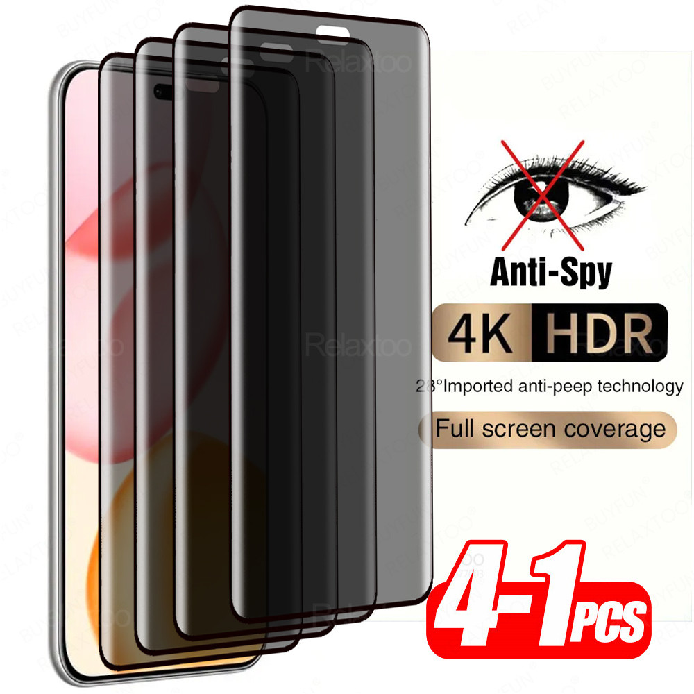 1-4 ชิ้น Anti-Peeping โค้งสําหรับ Honor 400 Pro Global Screen Protector ฟิล์มความเป็นส่วนตัว Honor40