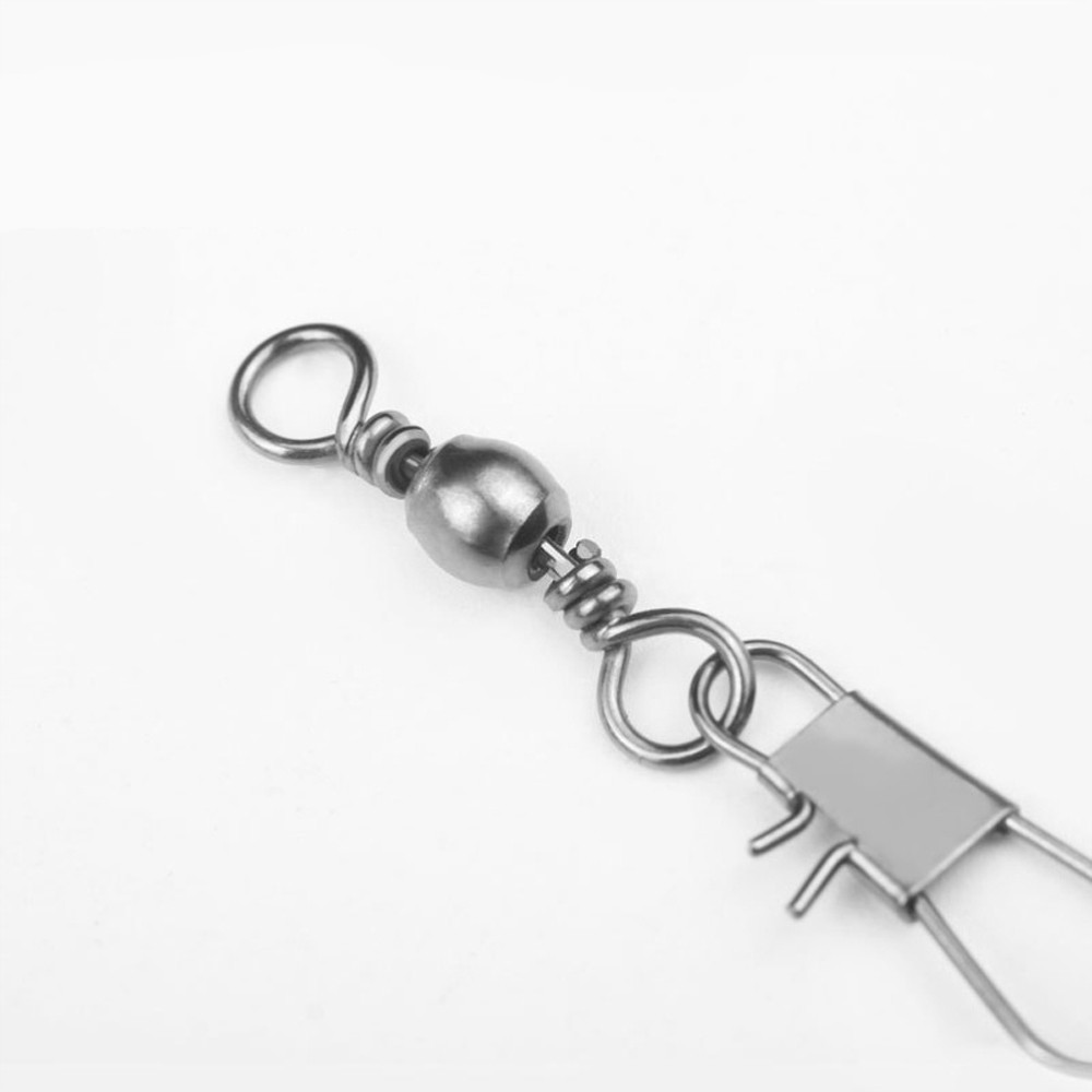 เบอริ่งหมุนสแตนเลส 50 ชิ้น พินเชื่อมล่อตกปลา สำหรับอุปกรณ์เสริมตกปลา - รูปที่ 6