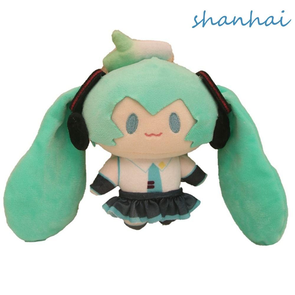SHANHAI ตุ๊กตา Hatsune Miku พวงกุญแจ, การ์ตูนรุ่น Q Hatsune Miku พวงกุญแจ, ตุ๊กตา Miku พวงกุญแจอะนิเ