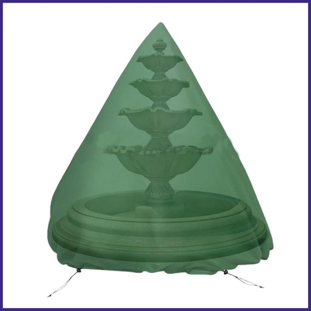 ผ้าคลุมน้ําพุในสวน 48x61Inches ผ้า Oxford กันน้ําฝาครอบป้องกัน Fountain Cover อุปกรณ์สวนพร้อม smbmy