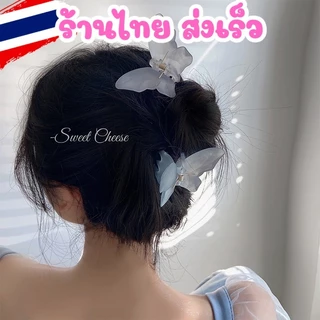 ส่งด่วนภายในวัน 🌞 กิ๊บติดผม ผีเสื้อขุ่น เครื่องประดับ กิ๊บหนีบผม สไตล์คุณหนู อุปกรณ์ตกแต่งผม H21