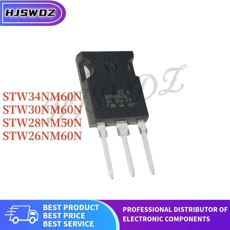 1-5PCS 26NM60N W26NM60N 28NM50N W28NM50N 30NM60N W30NM60N 34NM60N W34NM60N STW26NM60N STW2850N ทรานซ