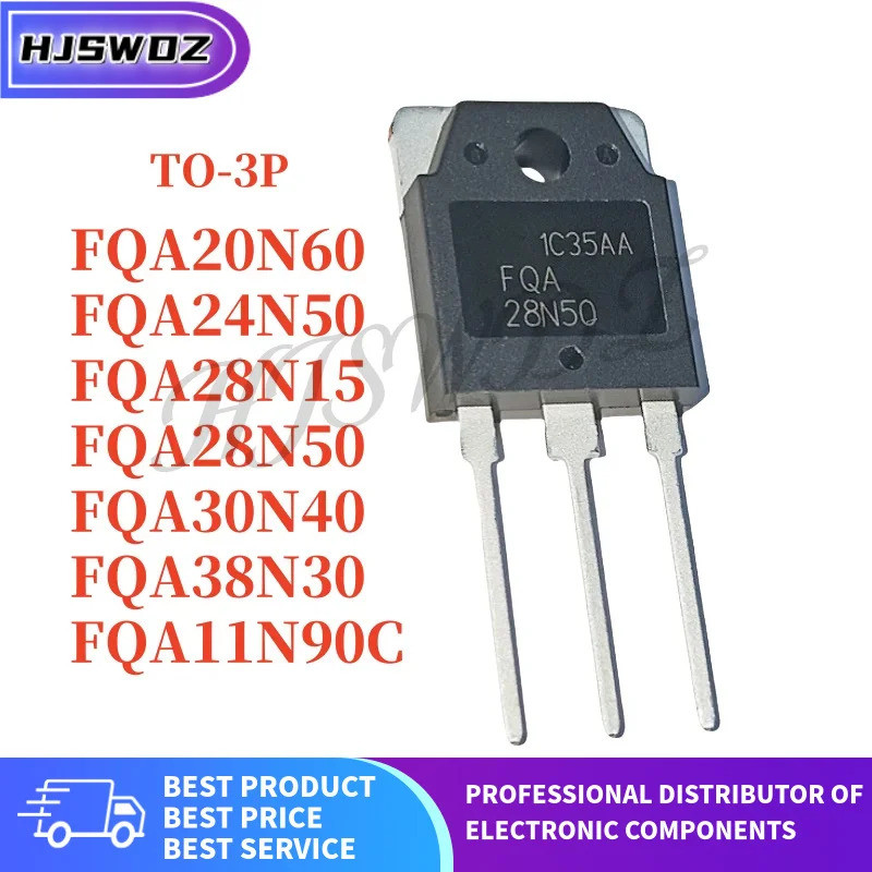 1-5PCS FQA28N50 FQA24N50 FQA28N15 FQA38N30 FQA30N40 FQA20N60 FQA11N90C TO-3P Field Effect ทรานซิสเตอ