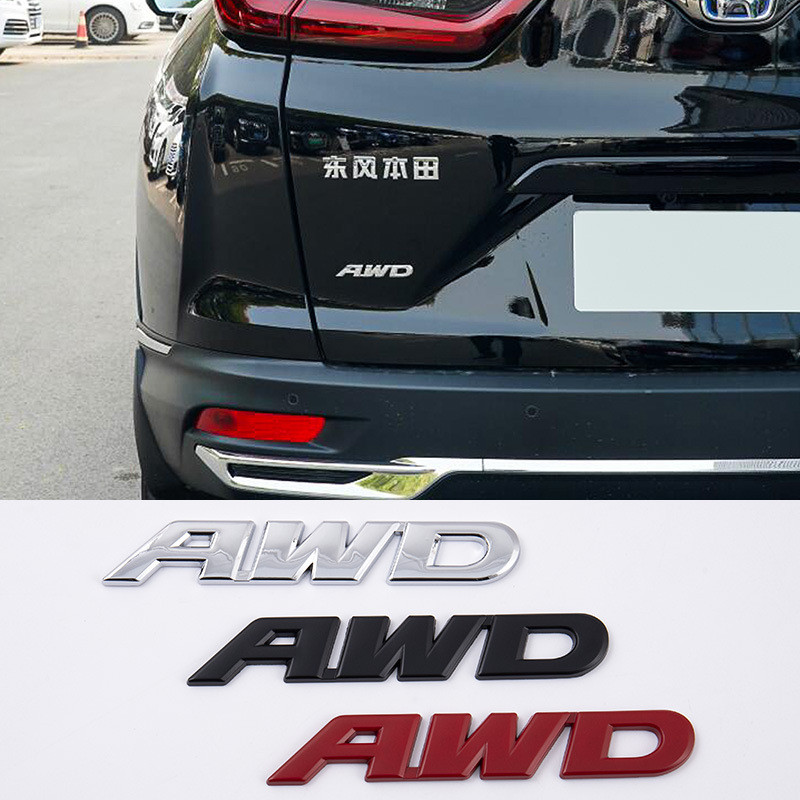 AWD Metal Car Logo Suitable for Dongfeng Honda Tail Sticker Four-Wheel Drive High Configuration Disp