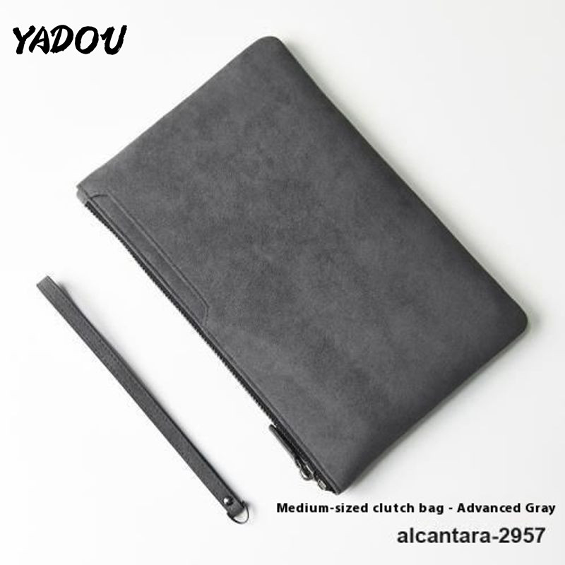 YADOU Mens Clutch Business Casual New Clutch Simple Mobile Coin Purse Good-look Niche Wallet