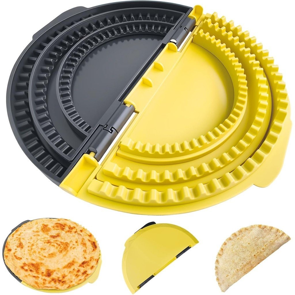 3-in-1 Tortilla Sealer, Tacos Tortilla Crimper Maker, ปรับขนาดได้, สําหรับขนาด 6"-12" Crust, Make Se