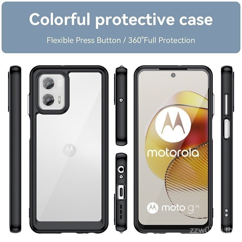 สีโปร่งใสสําหรับ Motorola Moto G56 G86 G15 Power G75 G05 G45 G55 G35 G85 5G เคสโทรศัพท์ฝาหลัง