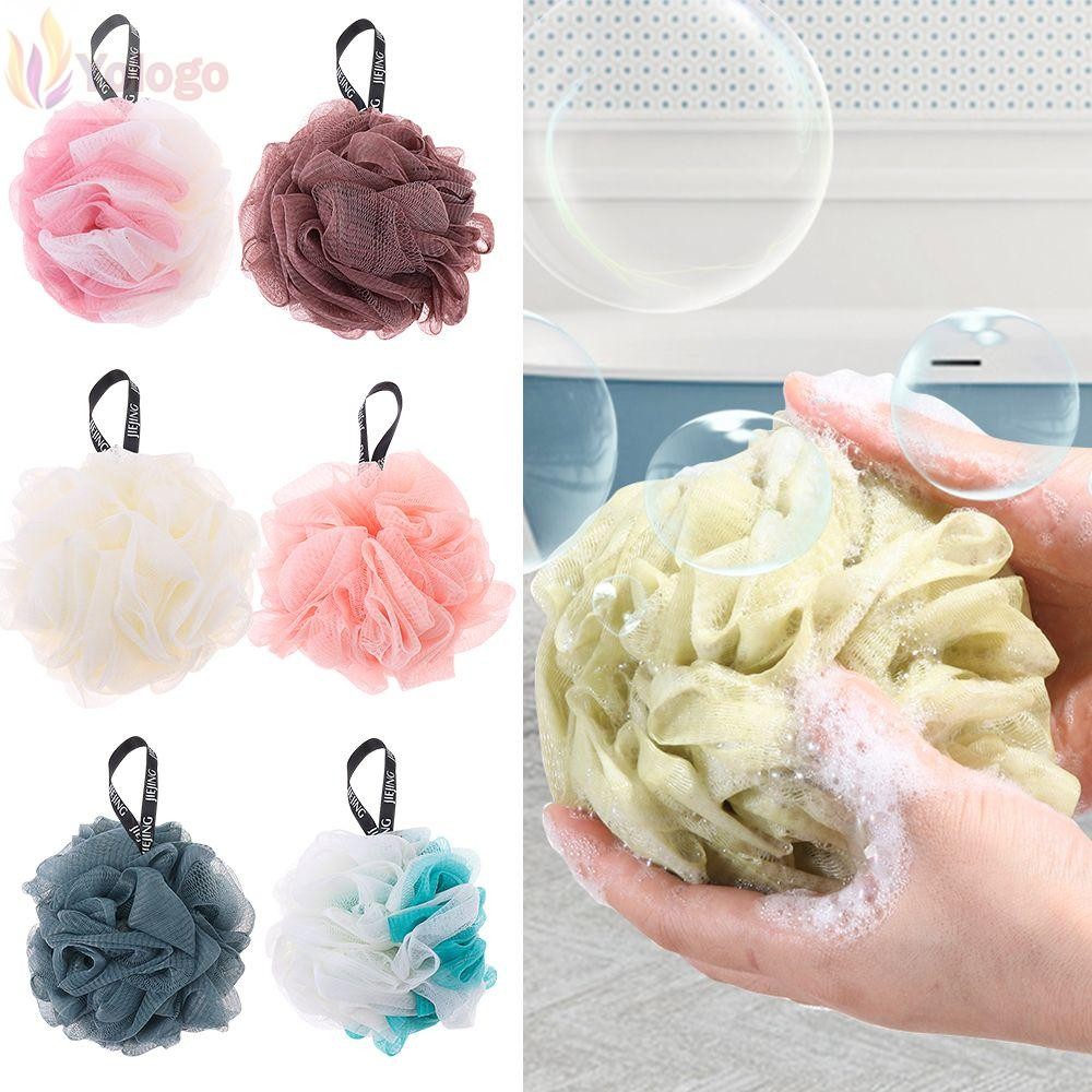 YOLOGO ฟองน้ําลูก Body Exfoliate บัฟเฟอร์ พัฟอาบน้ําไนลอนในครัวเรือน