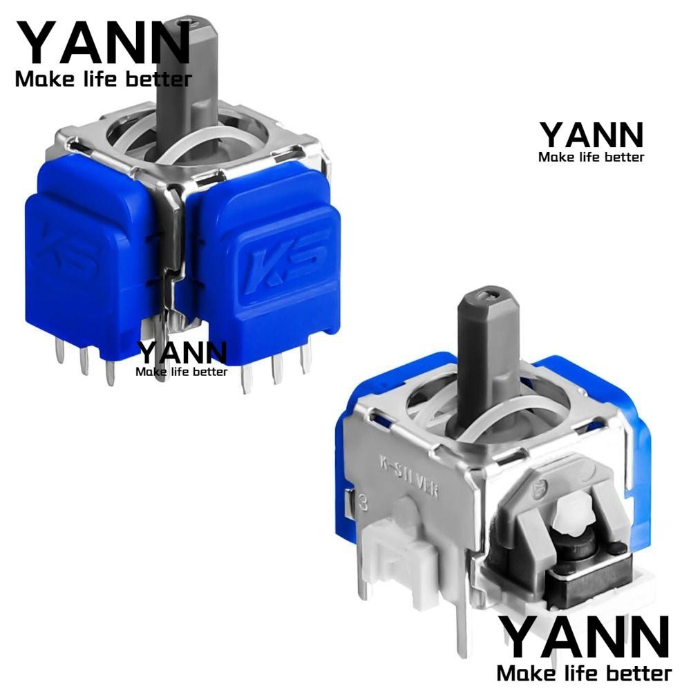 YAN 2PACK Hall Effect จอยสติ๊กเปลี่ยน, Anti-Drift ความแม่นยําสูง TMR จอยสติ๊กแม่เหล็กไฟฟ้า, Analog ทนทานชุดซ่อมสําหรับ PS5 DualSense Edge Game Controller