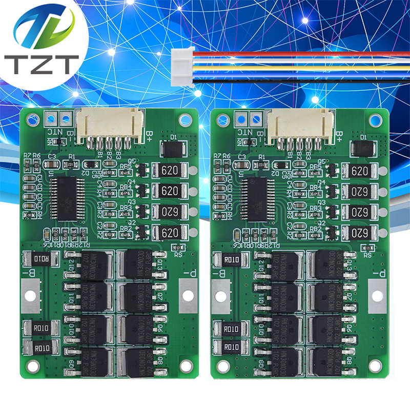 4S 20A 12.8V 14.4V 32650 32700 Lifepo4 แบตเตอรี่ Balanced BMS สําหรับเรือไฟฟ้าแหล่งจ่ายไฟอย่างต่อเนื