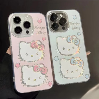 การ์ตูนน่ารัก เฮลโลคิตตี้ นุ่ม เคส IPhone 11 15 13 12 14 16 Pro Max 7 8 Plus XR X XS Max SE 2022 CASE
