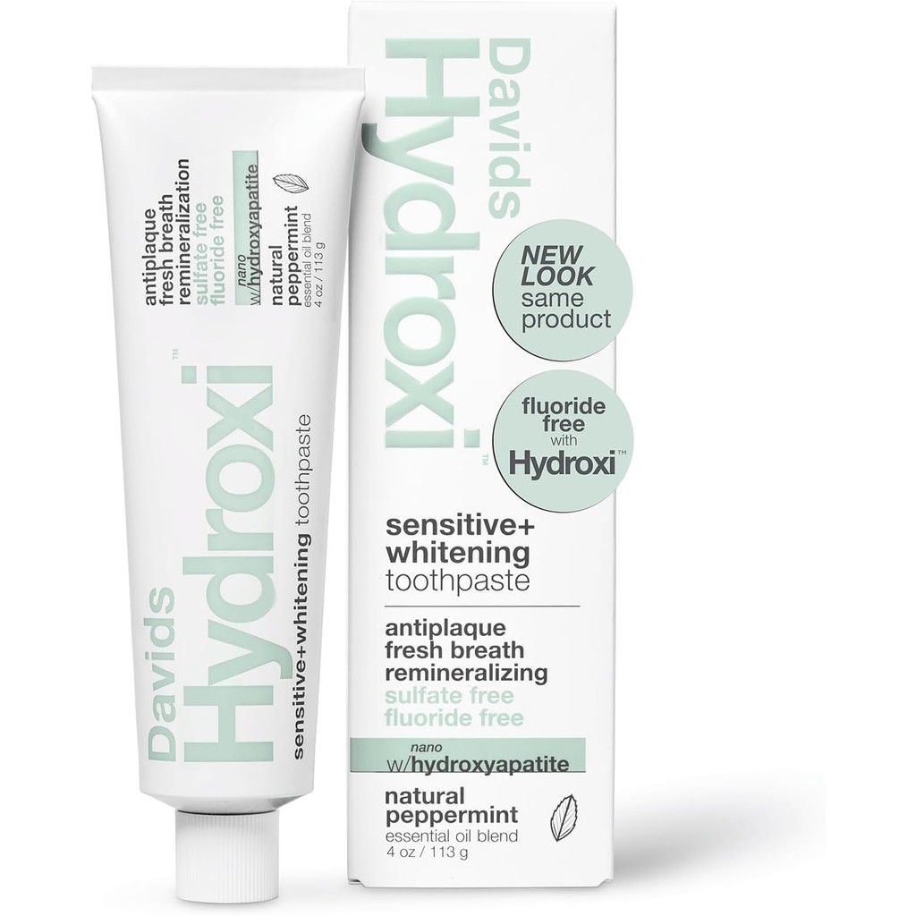 Davids Hydroxi Fluoride Free Nano Hydroxyapatite Toothpaste สําหรับ Remineralizing Enamel & Sensitiv