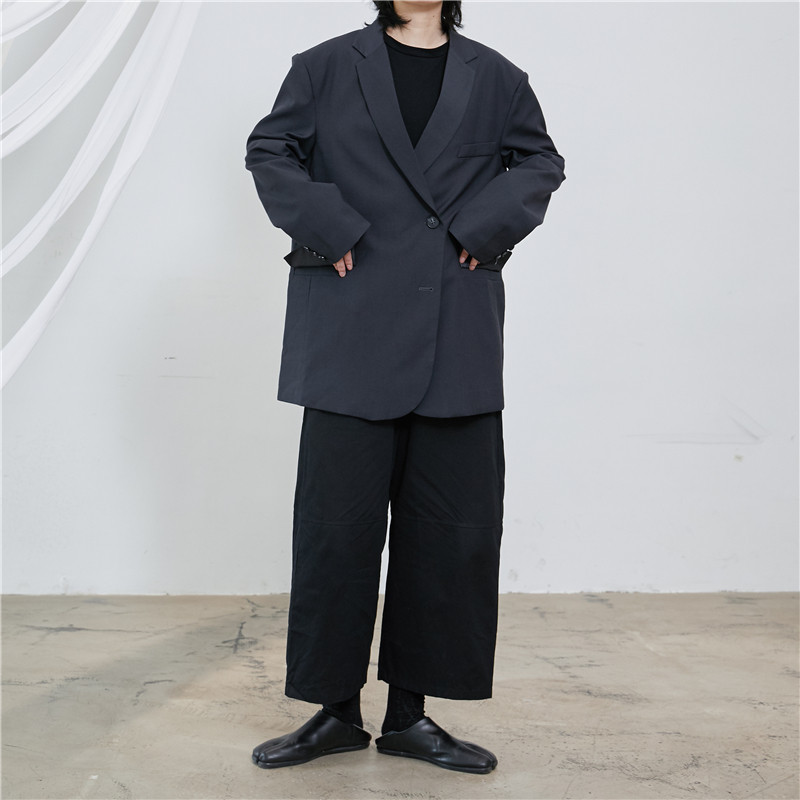 เสื้อเบลเซอร์ไหล่กว้าง ขนาดกลางYOJI YAMAMOTO สไตล์ เหมาะสำหรับฤดูใบไม้ผลิ