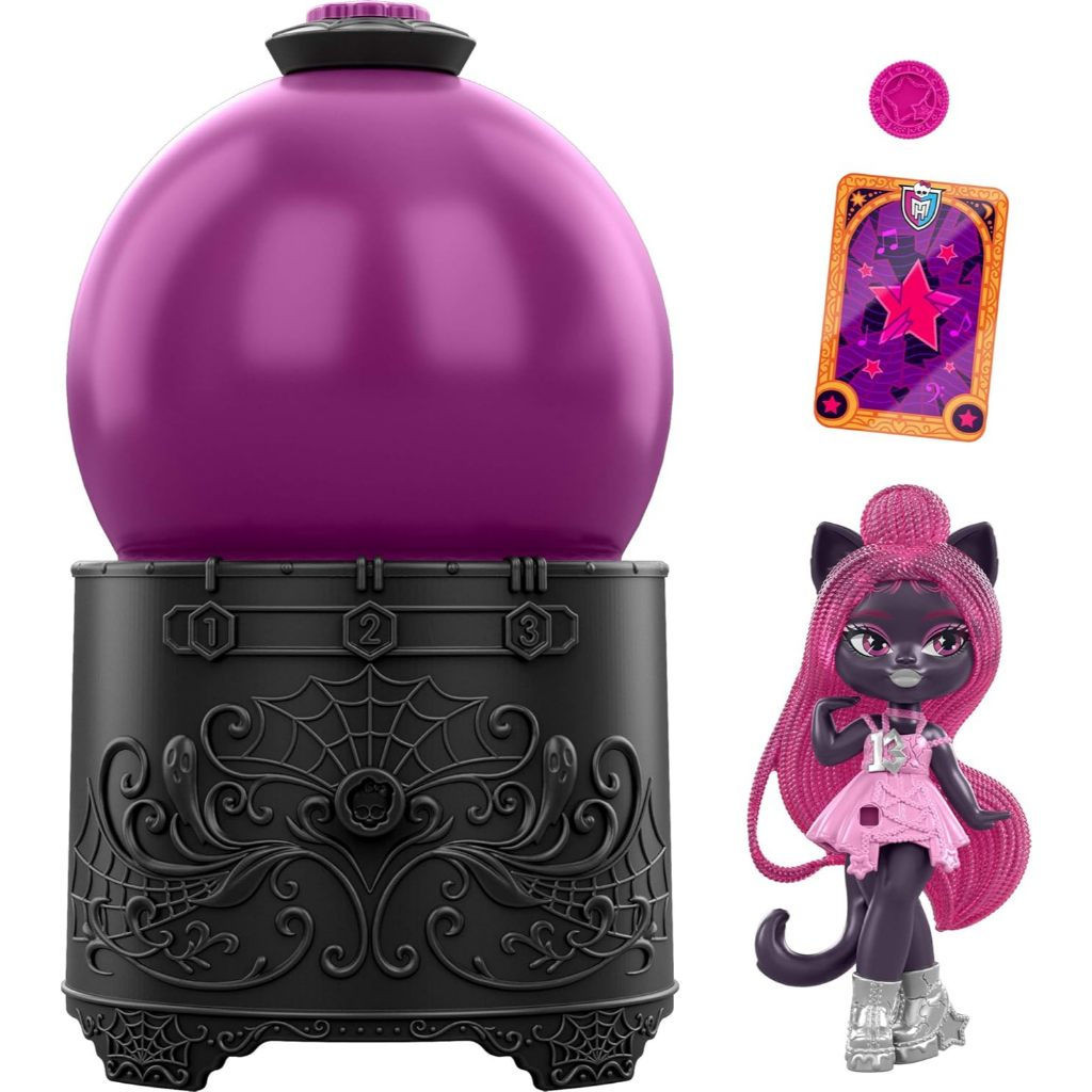 Monster High Water Reveal Crystal Ball Dolls - ฟิกเกอร์เซอร์ไพรส์ 3 ฟิกเกอร์พร้อมการ์ดโชคลาภ ของเล่น