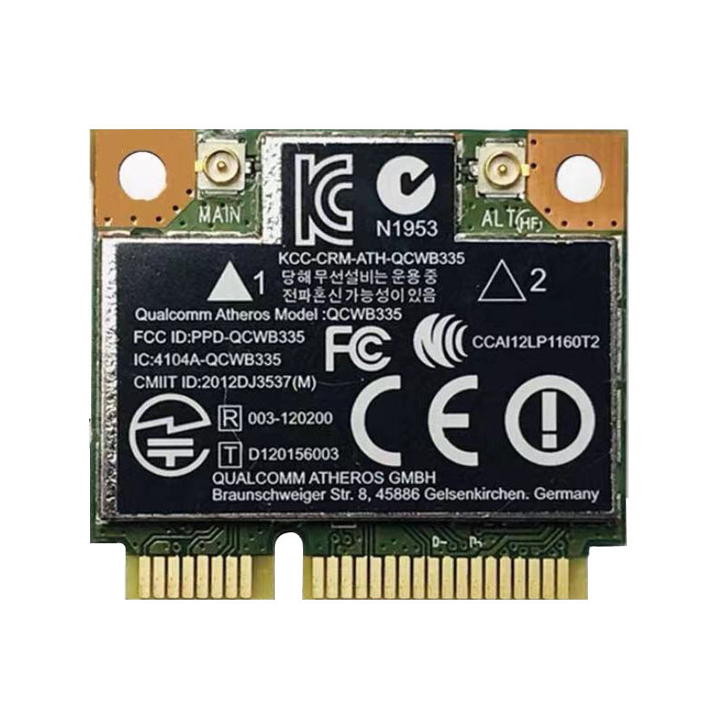 Qualcomm Atheros QCWB335 WiFi ไร้สาย + Bluetooth 4.0 การ์ด PCI-E ขนาดเล็ก 690019-001 689457-001 7332