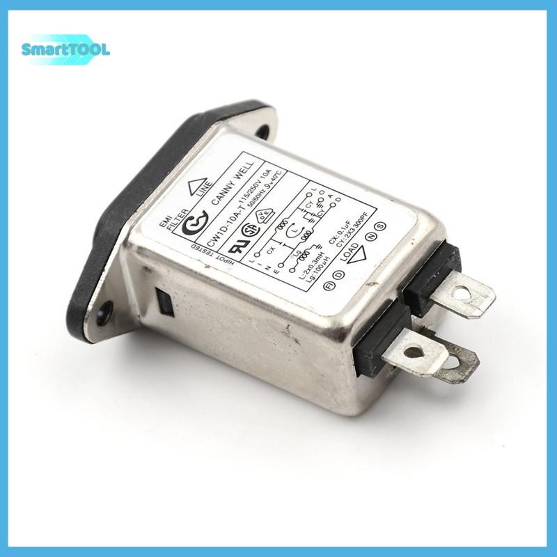 UTZN> 1PCS EMI RFI Filter AC 250V 10A CW1D-10A-T Suppressor Power Line ตัวกรองเสียงรบกวน
0
0
0
0
0 ใ