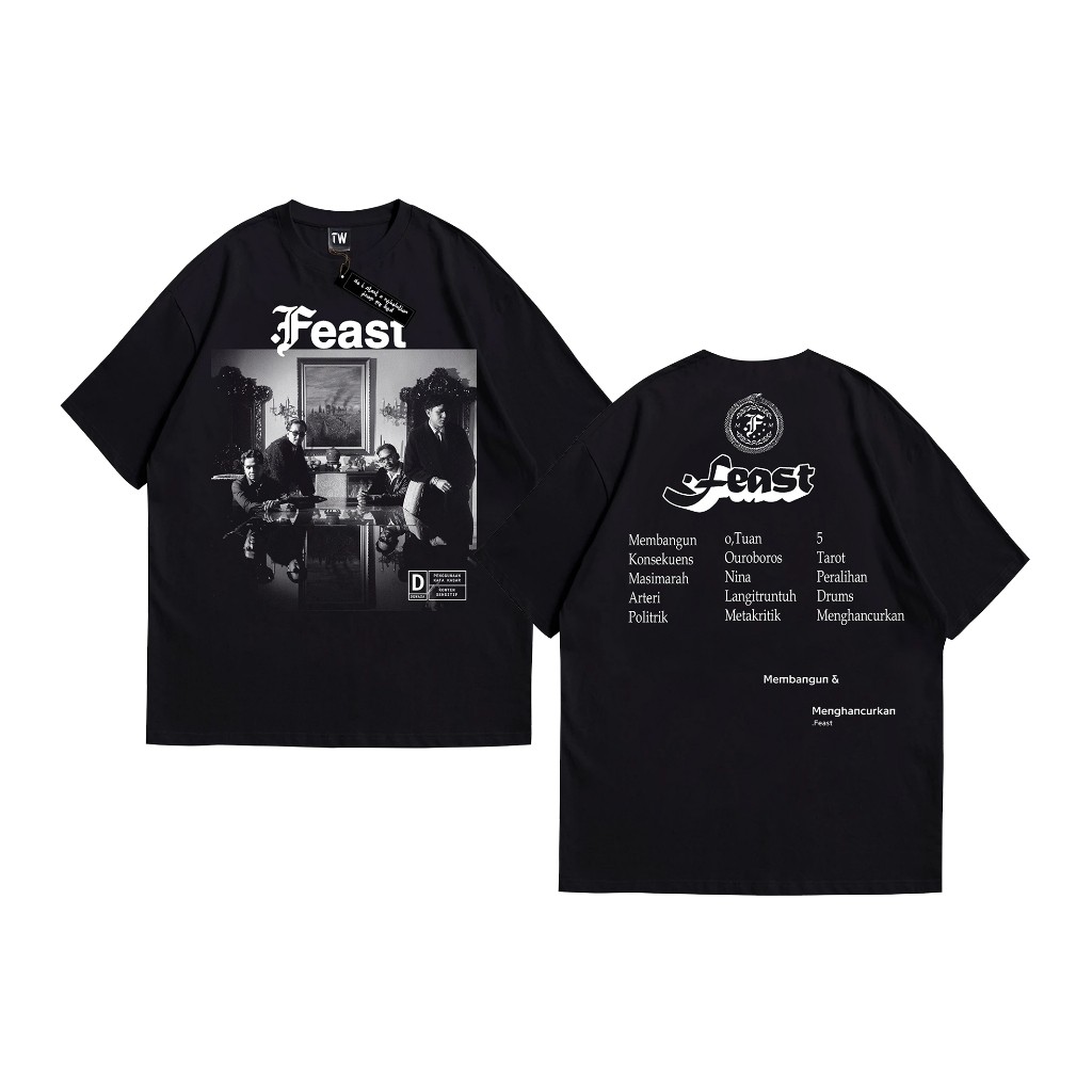 Feast T-Shirt Building & Crushing - Feast Music Album หลายคนเล่น