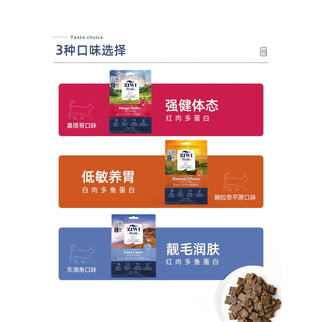 [Origin Series] ZIWI ZIWI อาหารแมวตากแห้ง 340g มัลติโปรตีน เนื้อสูง