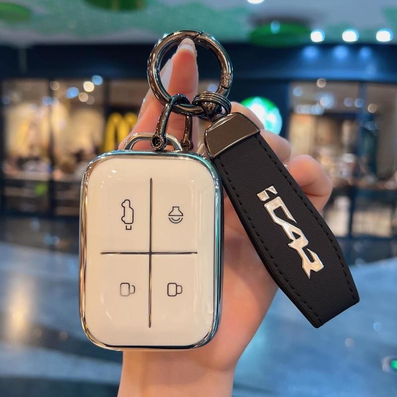 เคสกุญแจ Chery Icar V23 2025 พวงกุญแจ รีโมทคอนโทรลฝาครอบป้องกันรอยขีดข่วน เคสกุญแจ ของแต่งรถชินจัง ปลอกกุญแจรถยนต์  Chery V23