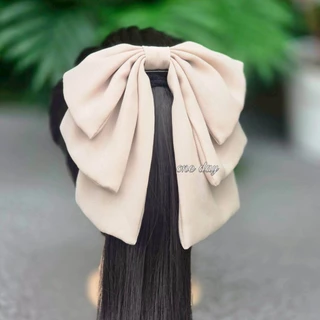 โบว์ผ้าชีฟอง 3 ชั้น กิ๊บปากเป็ด สวยงานตรงปก ใส่เป็นแฟชั่น ใส่เที่ยว ถ่ายรูป