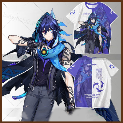 เสื้อยืดคอสเพลย์ Ororon จาก Genshin Impact สำหรับเด็กและผู้ใหญ่ แขนสั้น ฤดูร้อน