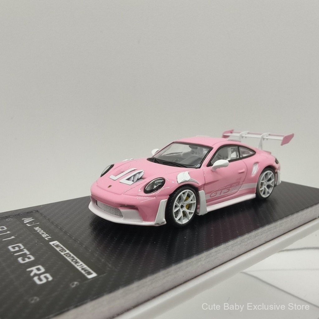 MJ 1/64 Porsche 911GT3 RS รถรุ่นจําลองคอลเลกชันเครื่องประดับของขวัญวันเกิดเด็ก