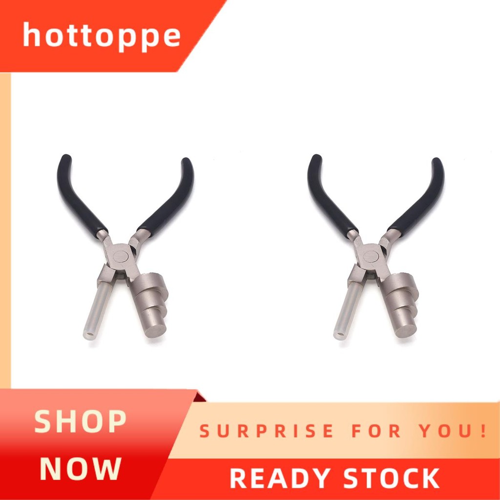 hottoppe2X Bail ทําคีมเครื่องมือสําหรับดัดห่วงลวดสําหรับเครื่องประดับทํา Multi-ขนาดเครื่องประดับคีม 