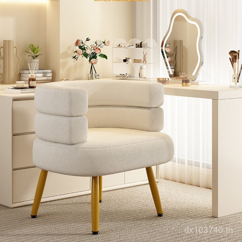 Nordic BOBO ห้องนั่งเล่น Lamb ขนแกะครีมขี้เกียจโซฟาเก้าอี้สไตล์อิตาเลี่ยนห้องนอน Cloakroom Dressing 