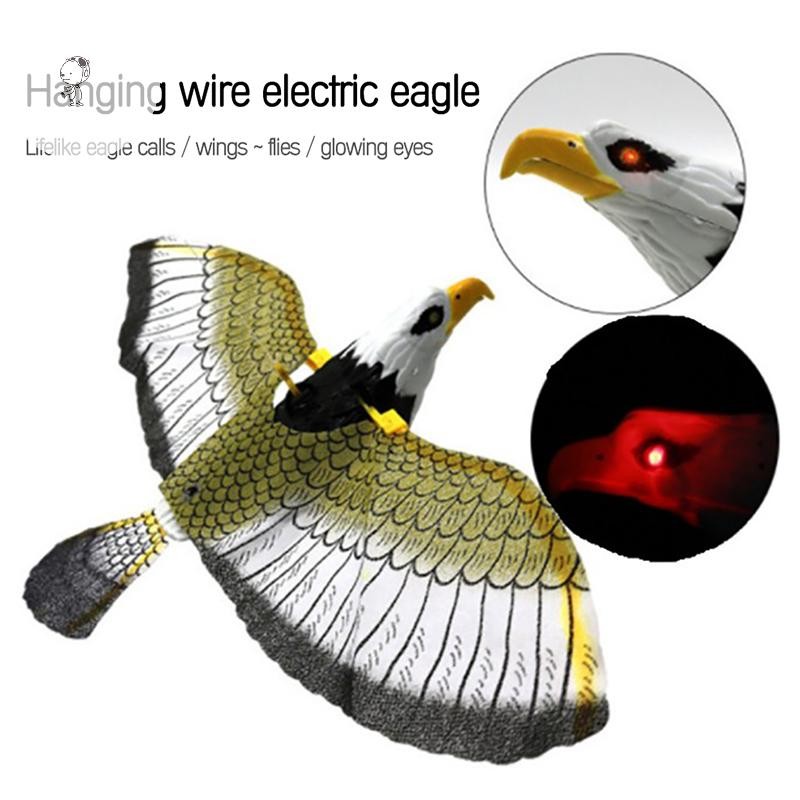 MOE Luminous Bird Repellent แขวน Eagle พร้อมเพลง Flying Bird Scarer Flying Bird TH