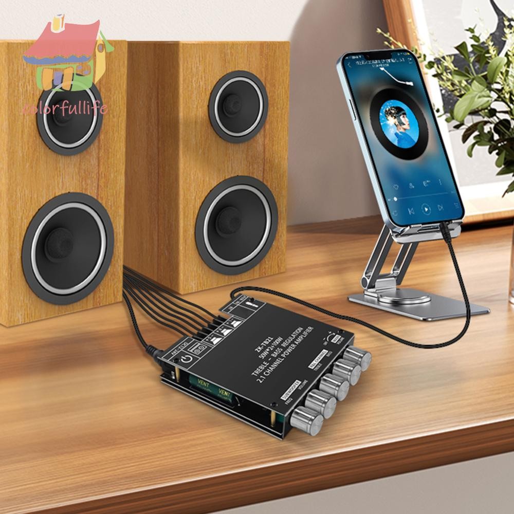 ♥2x50W + 100W 2.1 Channel Mini Board CS8673E/TPA3116D2 ชิป 2-in-1 Power Amplifier Board พร้อมกรอง AM