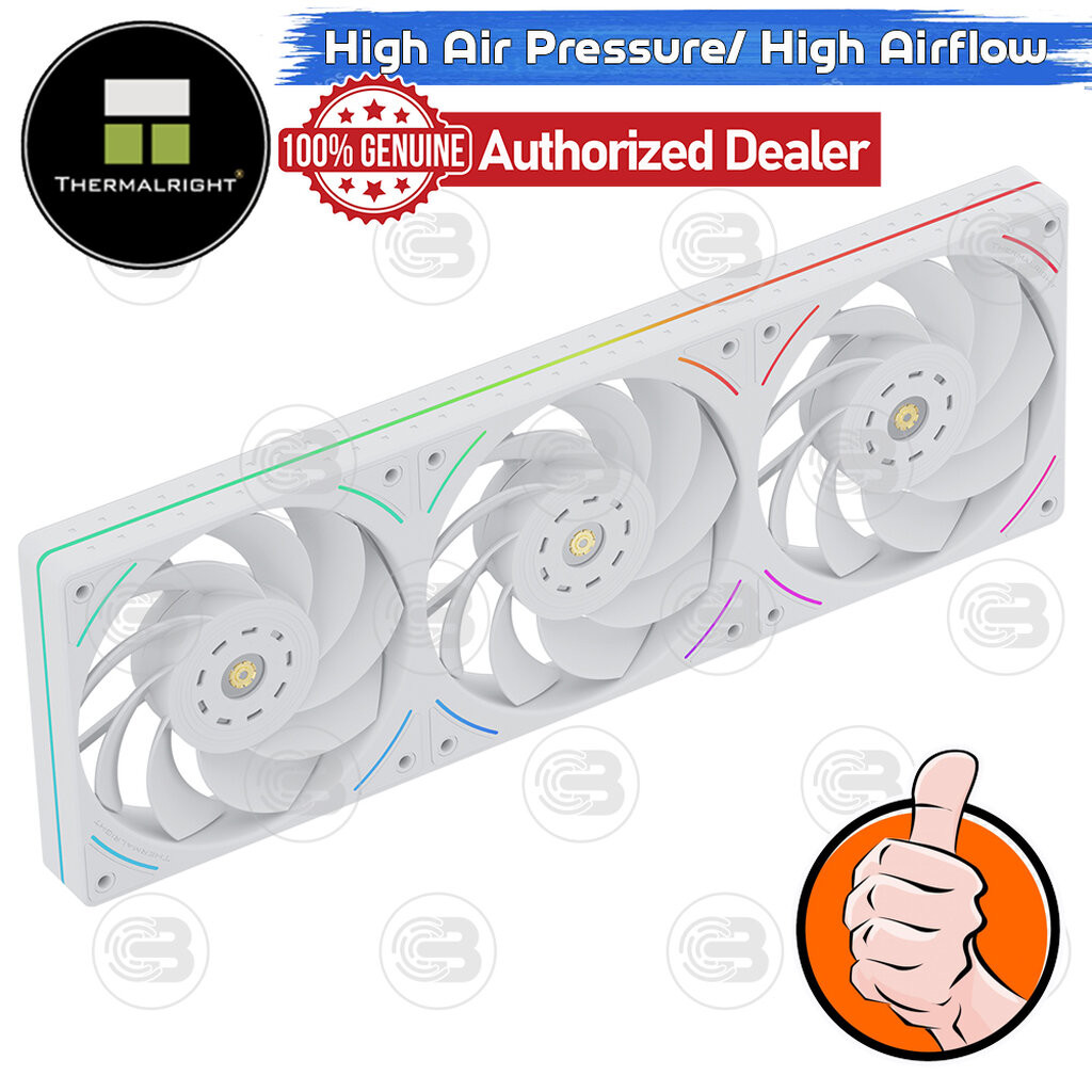 [CoolBlasterThai] Thermalright TL-UB36RW Row Reverse Fan Optimized Static Pressure ARGB (size 120 mm.) (พัดลม)