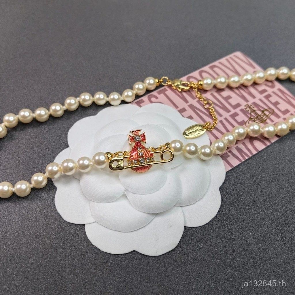 สร้อยคอดาวเสาร์ Siqueen Pin Series โทนสีสดใส แมตช์ได้ทุกลายแต่งตัว SDF8